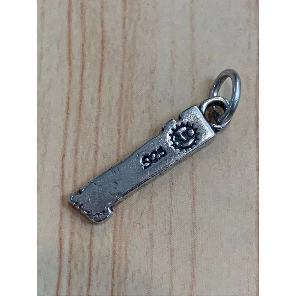 .925 Navy Sterling Silver Jewelry Charm